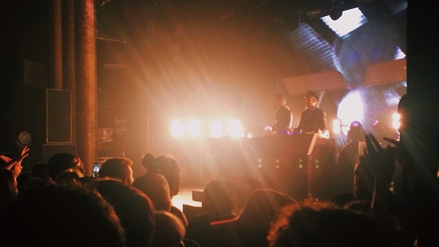 Electronic duo Flight Facilities perform at the Tivoli in Brisbane in November 2014.