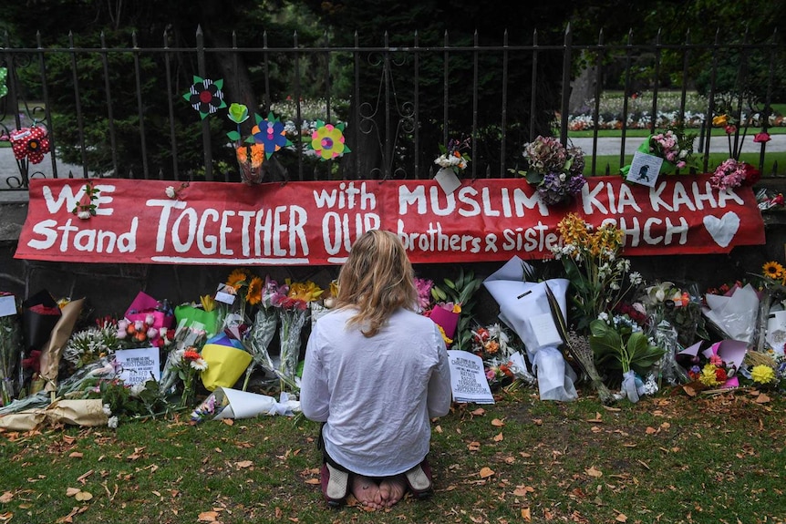 flowers laid at the Christchurch Botanical Gardens