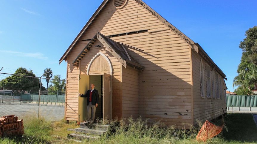 Father Patrick Lim outside the church in Gosnells