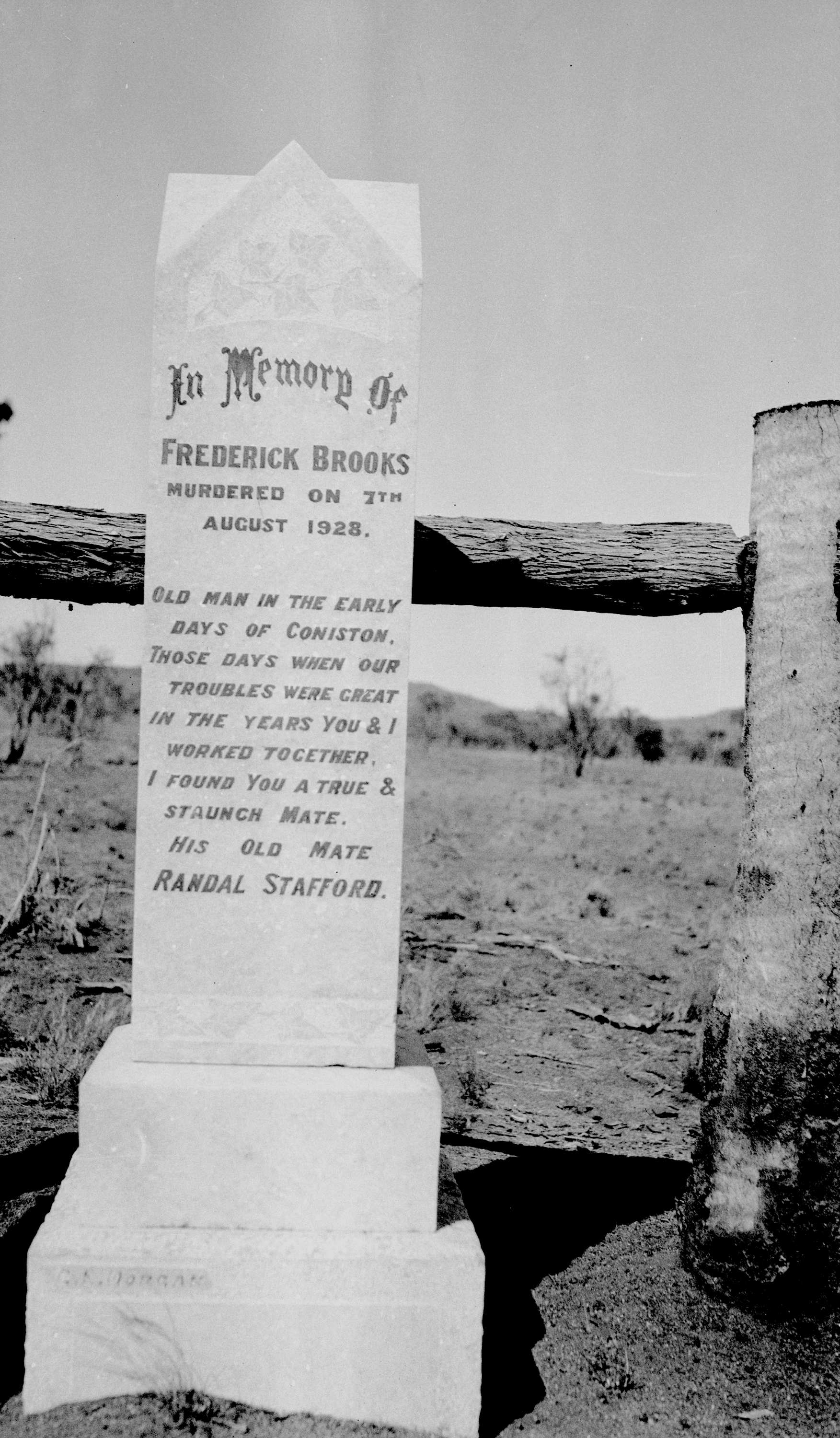 Headstone of Fred Brooks