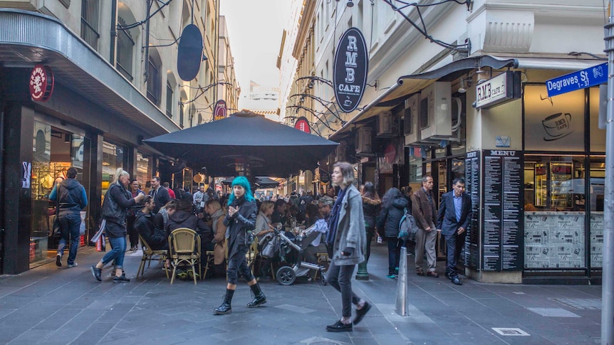 Degraves street in Melbourne