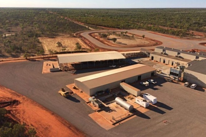 An aerial shot of the Kimberley Beef Processing Facility