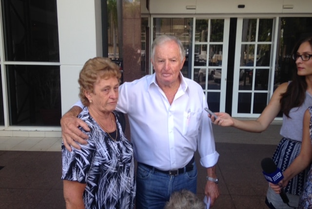 Jack and Helen Stamp outside Northern Territory Supreme Court