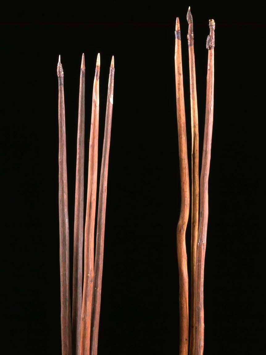 Spears given to Lord Sandwich