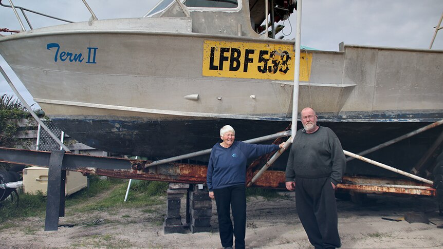Professional fishers Judy Dittmer and Brendan Johnson