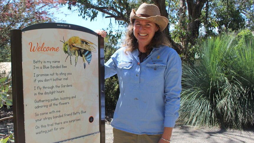 Education ranger Katy Penman at the Australian National Botanic Gardens.
