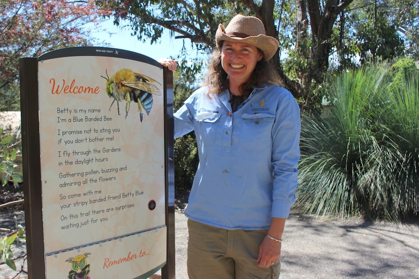 Education ranger Katy Penman at the Australian National Botanic Gardens.