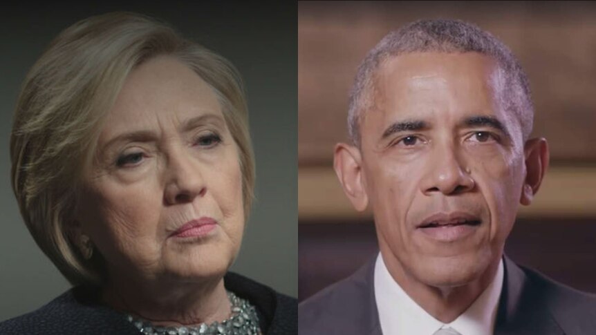 A composite image of Hillary Clinton and Barack Obama