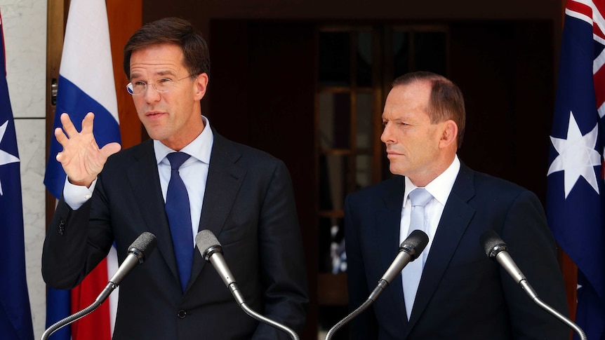 Mark Rutte and Tony Abbott