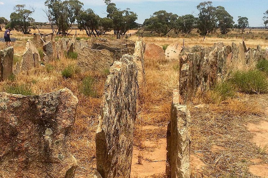 A rocky corral, now falling down, near Bencubbin, WA