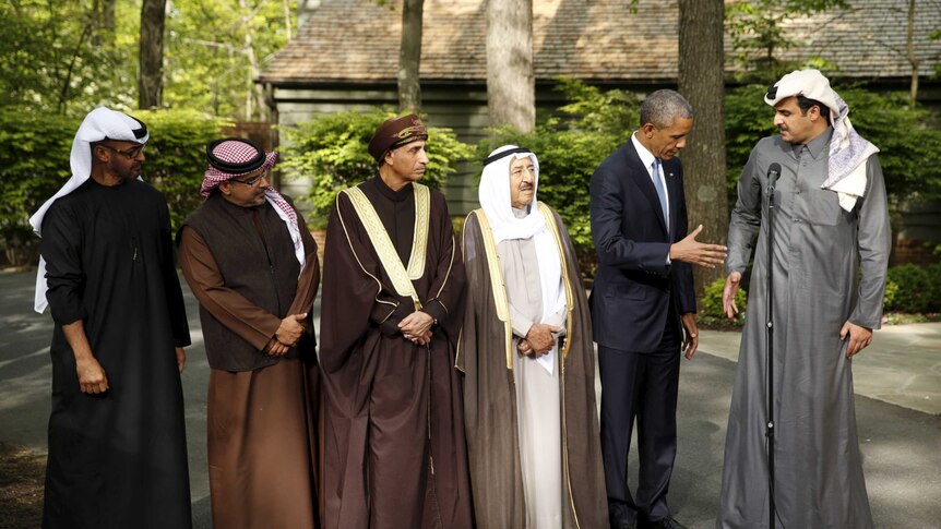 US president Barack Obama meets with Gulf powers
