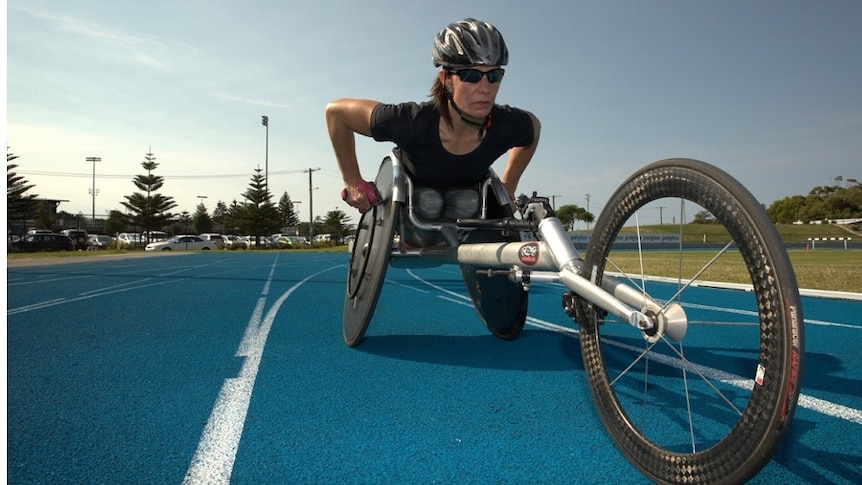 Paralympian Christie Dawes training for wheelchair marathon