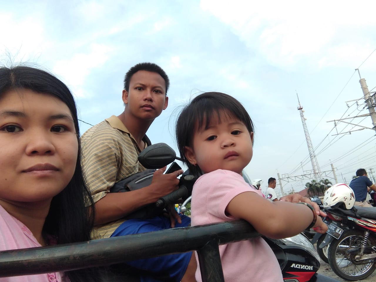 Andika in Boyolali with family