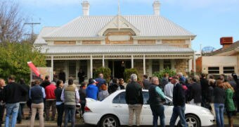 A house auction in Norwood.
