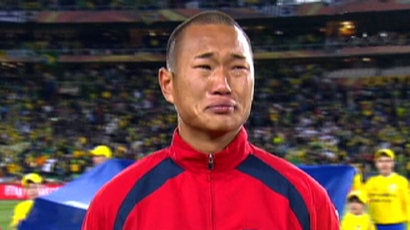 Jong Tae-Se cries at the World Cup