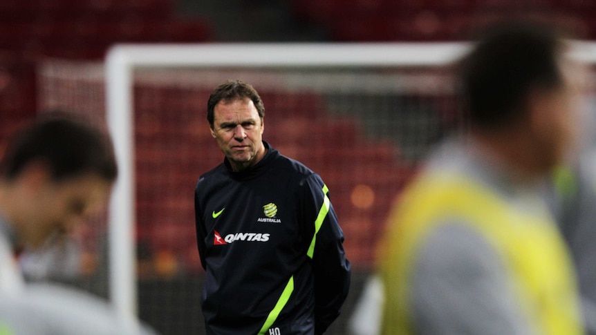 Under pressure ... Socceroos coach Holger Osieck.