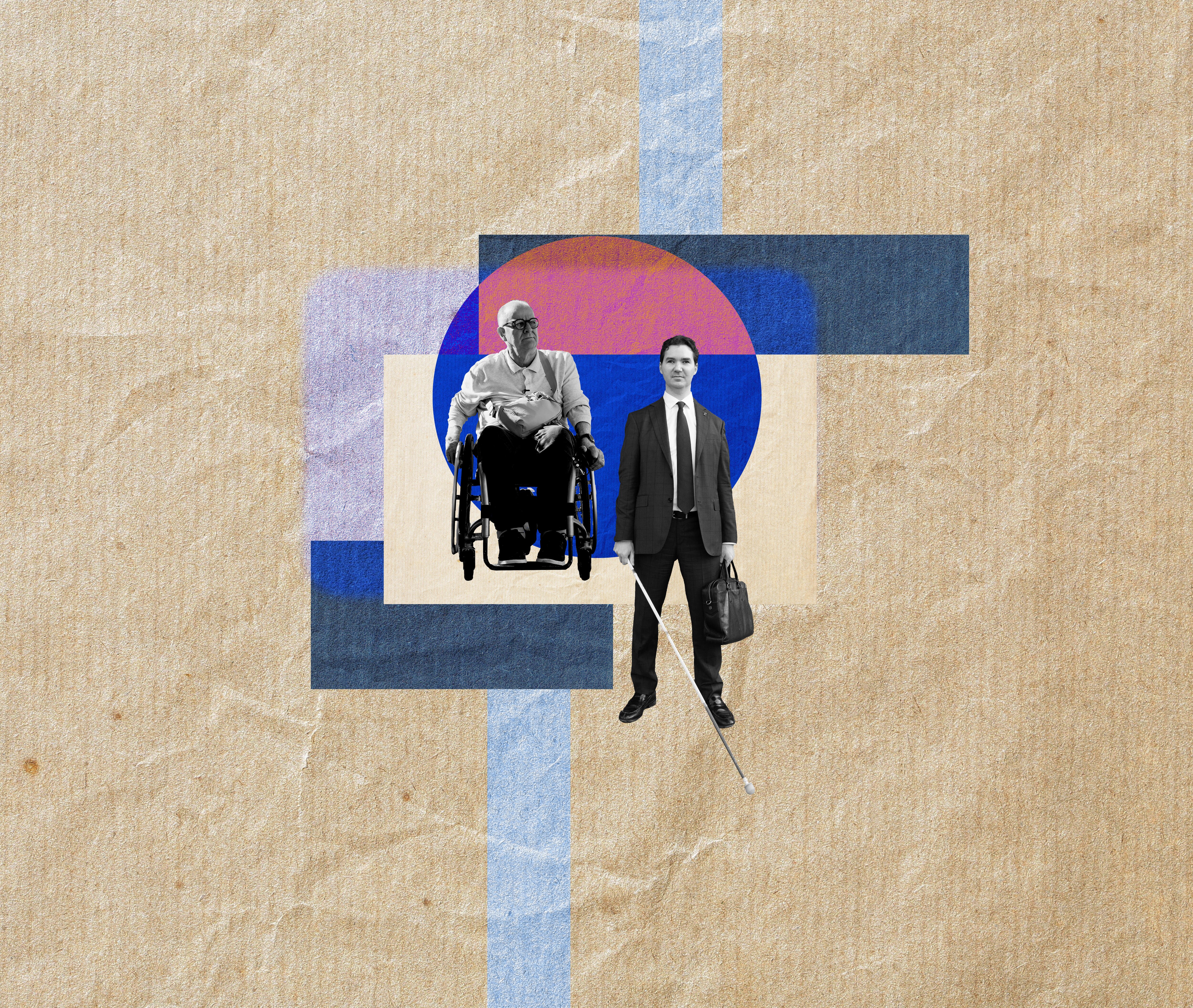 More blue rectangles are added to the picture