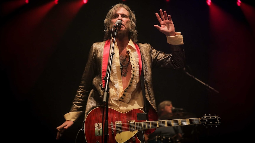 Tim Rogers fronts You Am I at the Enmore Theatre, Sydney in April 2021