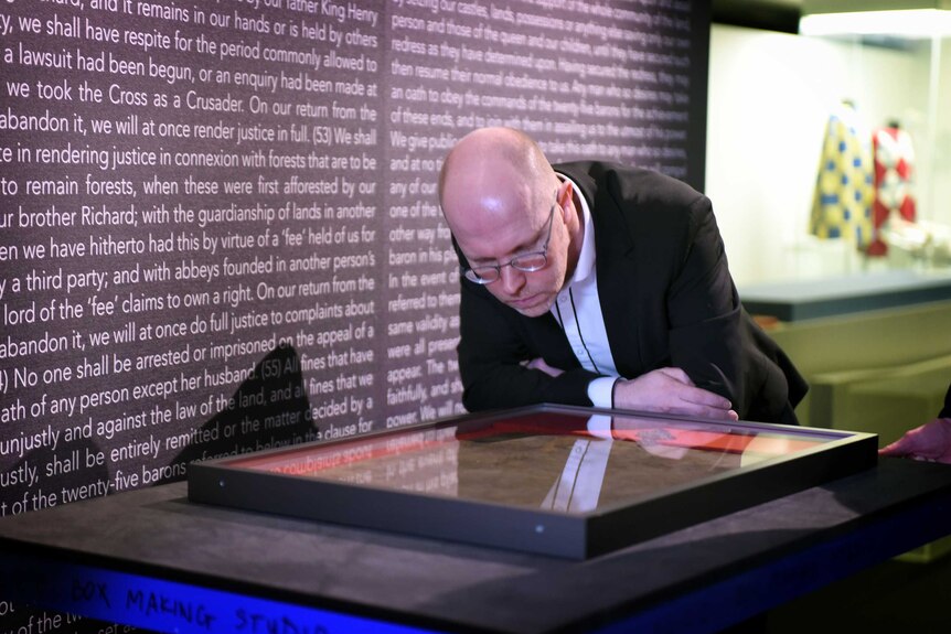 Julian Harrison at Magna Carta exhibition