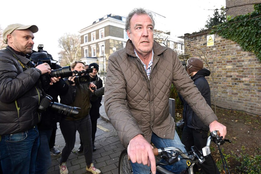 Jeremy Clarkson outside his London home