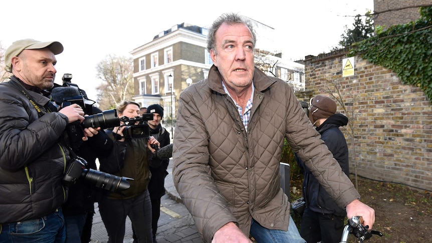 Jeremy Clarkson outside his London home