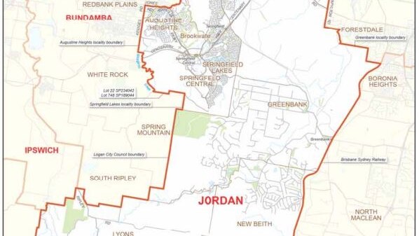Map of the Jordan electorate