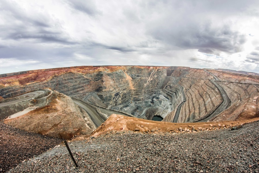 Open pit gold mine named Super Pit