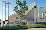 An artist's impression of a new building at a Shepparton high school.