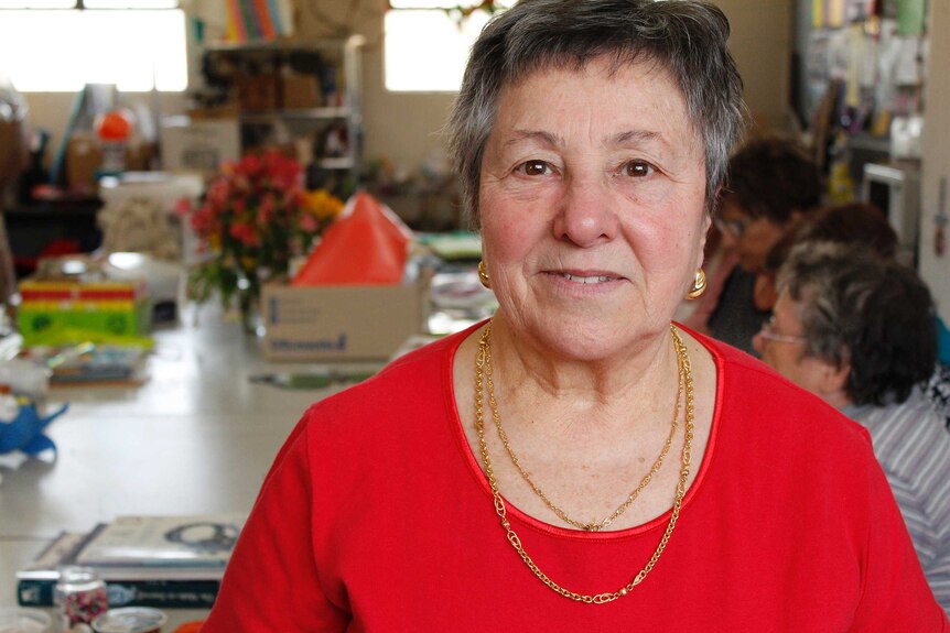 Giuseppina Milazzo at the migrant craft group in Launceston