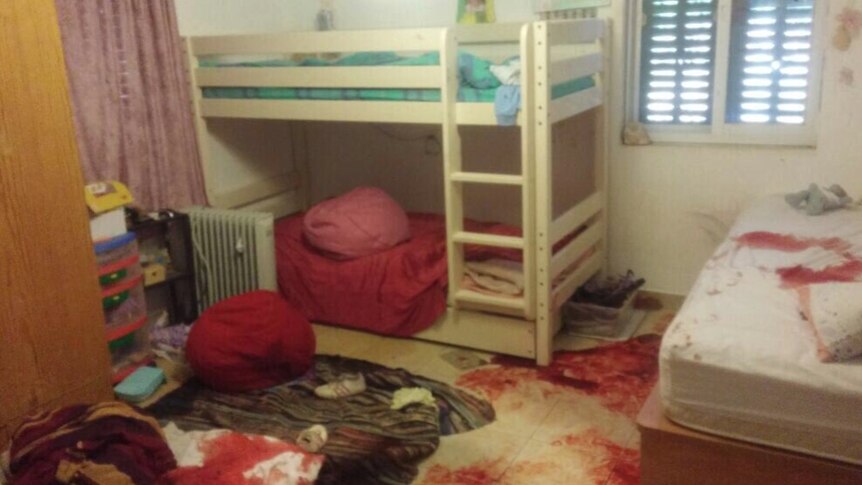 The bedroom of Hallel Yaffe Ariel, whow as stabbed to death by a Palestinian attacker in the occupied West Bank.