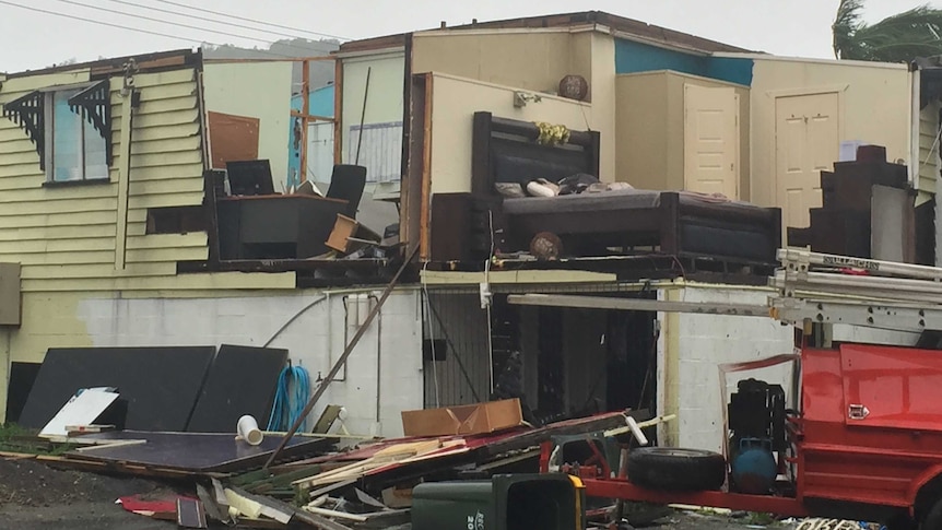 House decimated by Tropical Cyclone Marcia in Yeppoon