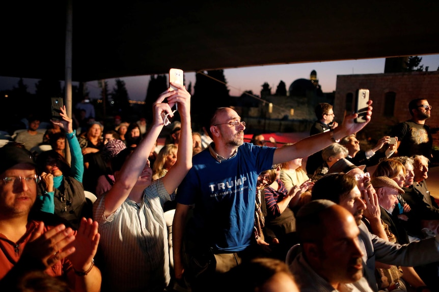 Trump supporters in Israel