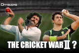 Mitchell Starc and Denis Lillee graphic