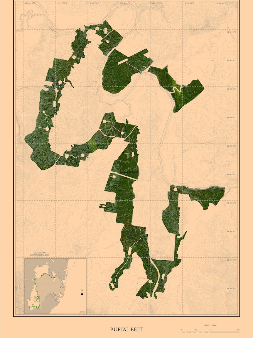 Map of Burial Belt proposal