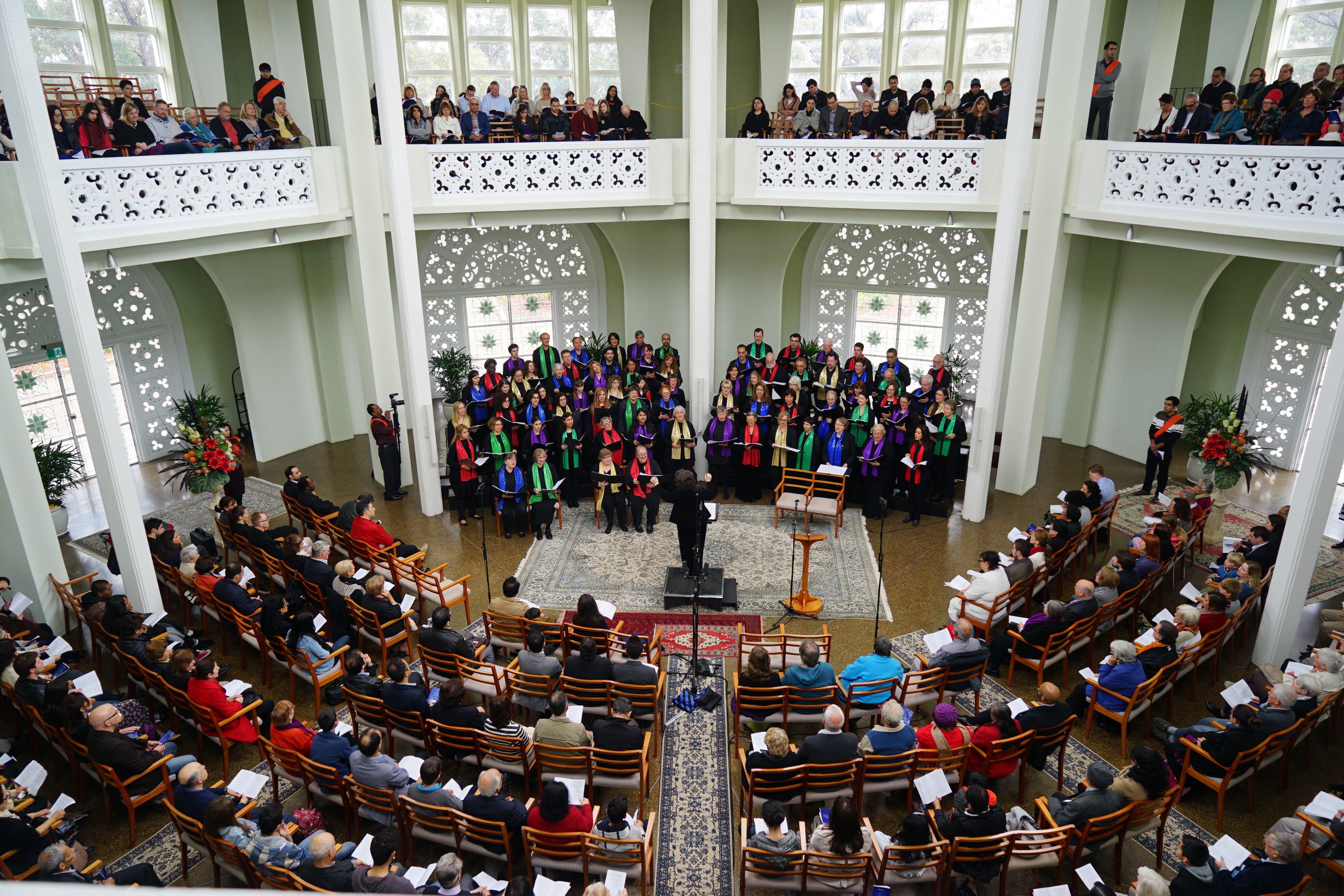 A choral festival held in the Baha'i Temple in Sydney