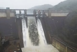 Water flowing from Warragamba Dam