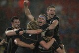 At the death ... Scotland fought and fought and its persistence paid off late against Australia.