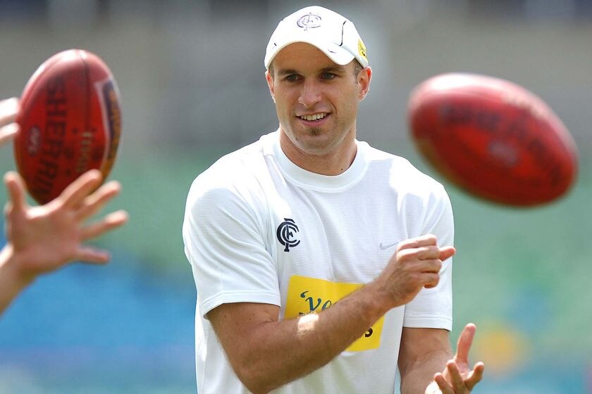 Chris Judd trains with Carlton for the first time