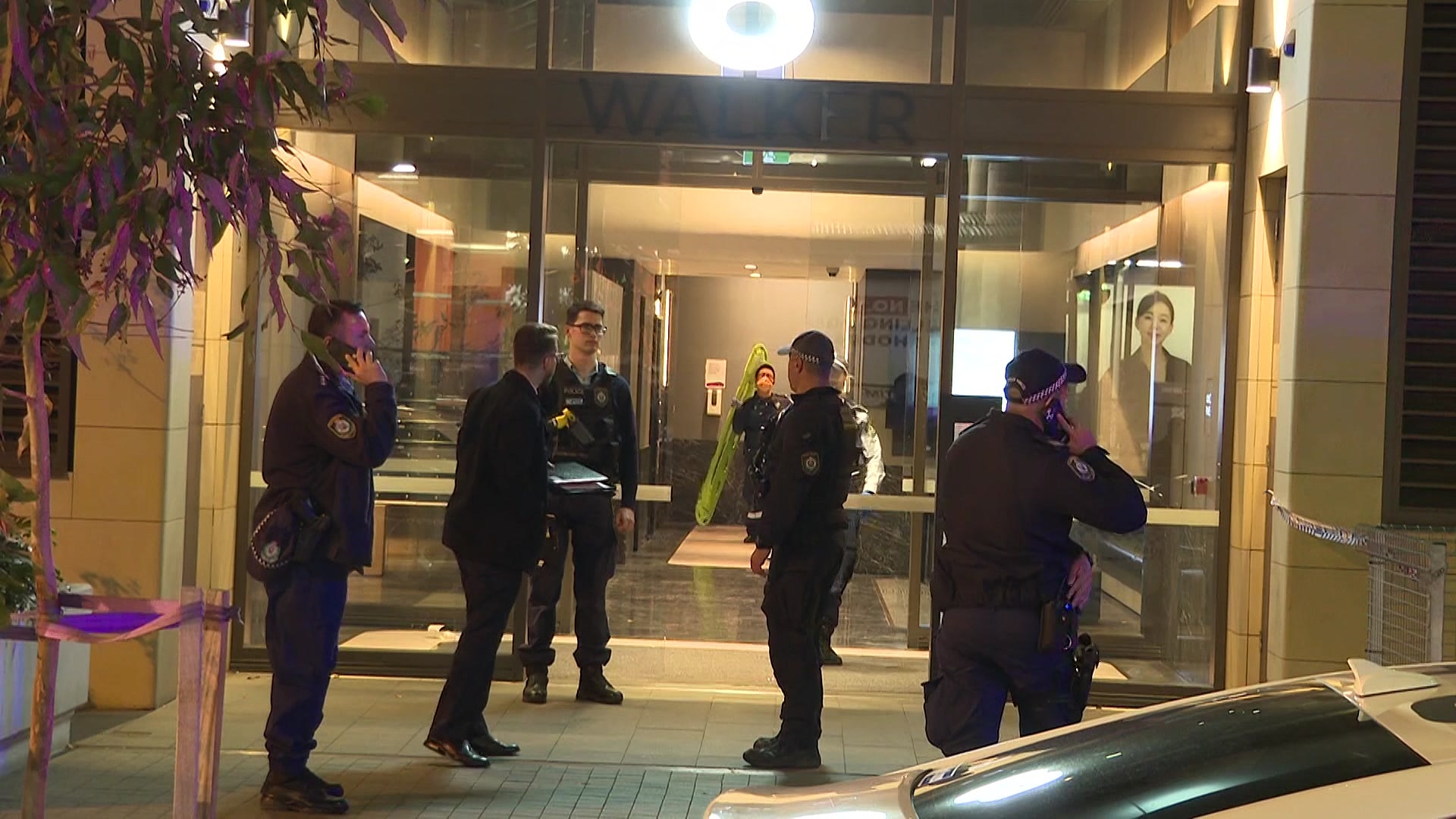 police outside a crime