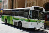 Metro Bus at Elizabeth Street bus mall