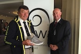 AWI's chairman Wal Merriman (left) and CEO Stuart McCullough (right)