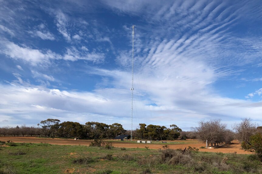 A 50 metre high telecommunications mast 