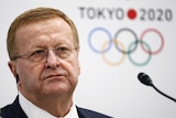 John Coates attends a news conference in Tokyo