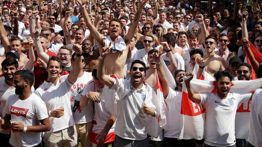 England fans will be out in force again for their semi-final against Croatia.