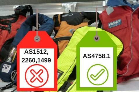 Tasmanian boaties are being warned about new standard life jackets