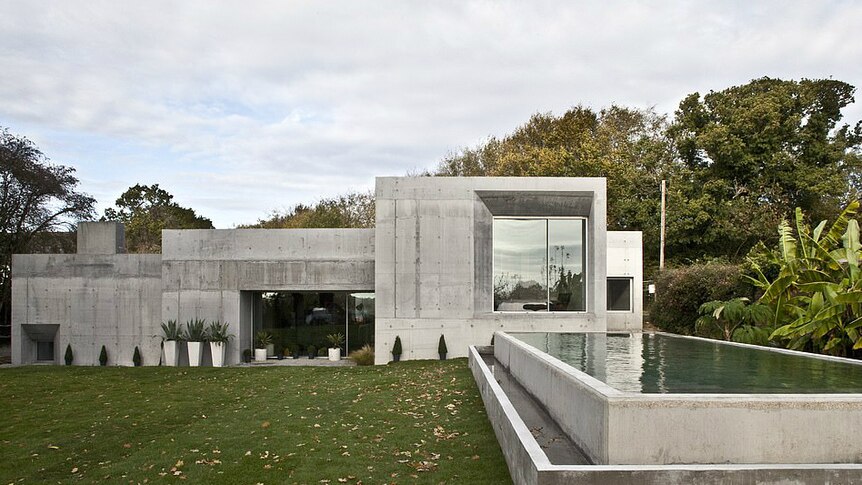 A four-bedroom home made almost entirely out of concrete in Lewes, East Sussex.