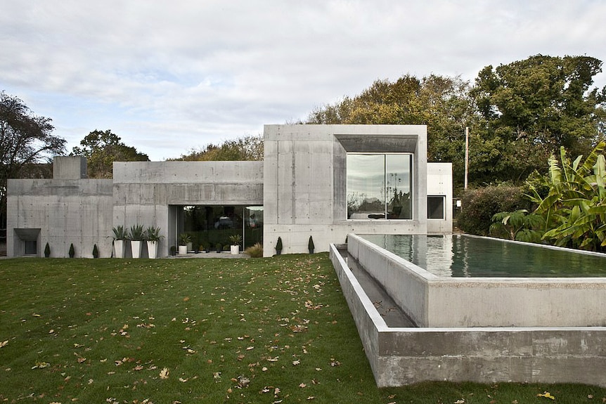 A four-bedroom home made almost entirely out of concrete in Lewes, East Sussex.