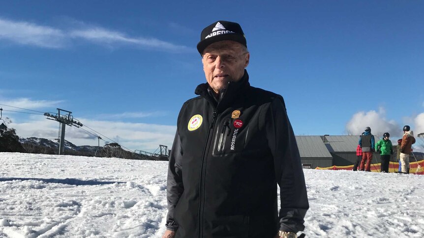 Tommy Tomasi at Thredbo in winter 2017.