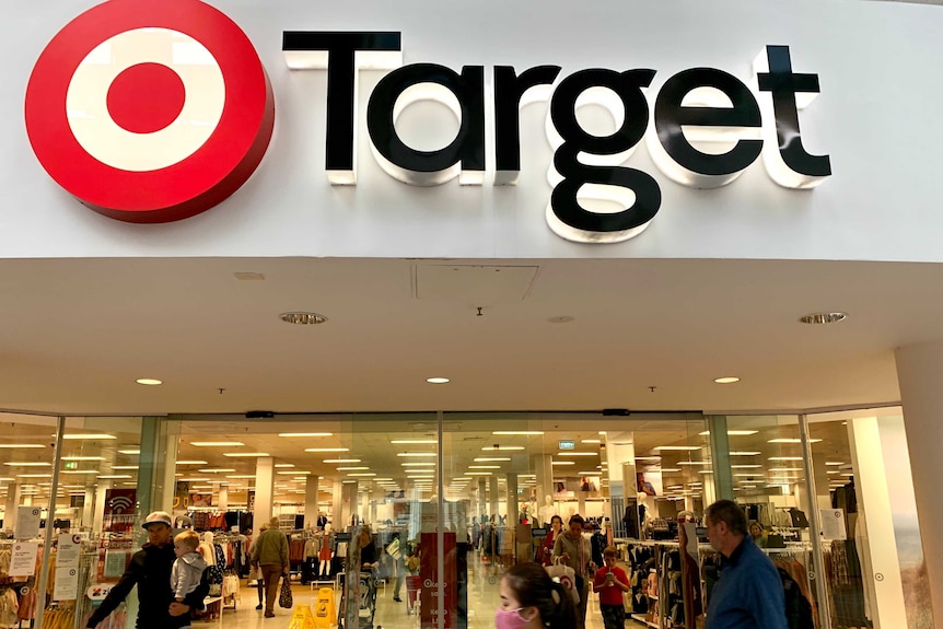 People walk past the Target store at Broadway, Sydney