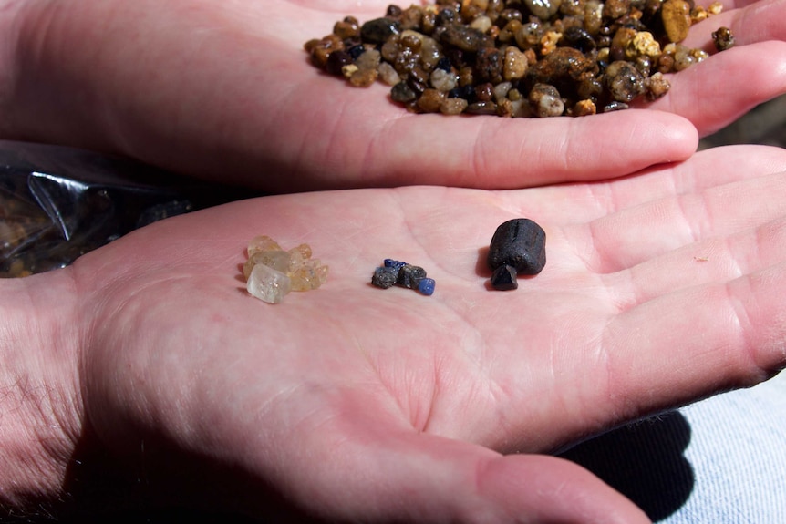 A haul of precious gemstones.